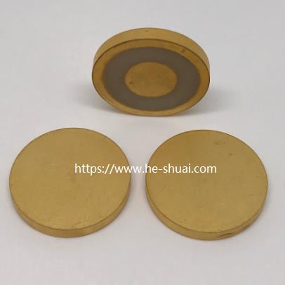 Gold electrode piezo disc