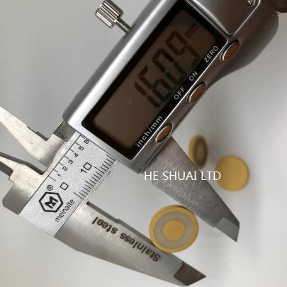 Gold plated Piezo disc with Bull eye