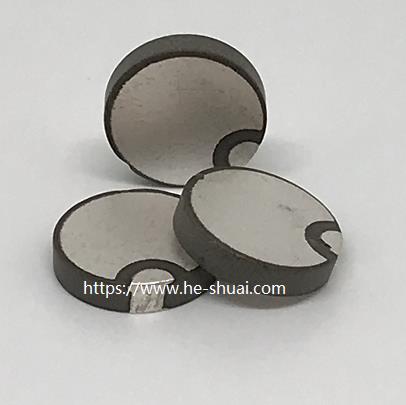 PZT-4 material piezo disk OD 10 mm with wrap silver electrode