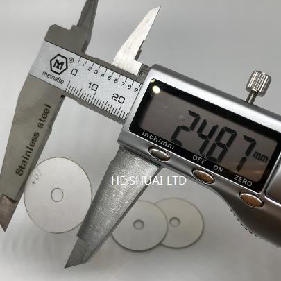 Piezo ring disc with OD 24.87mm