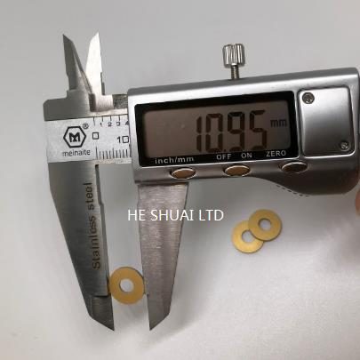 Piezo ring with Gold electrode OD 10mm