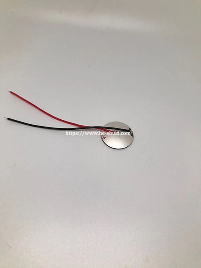 piezo hemisphere with wrap silver electrode