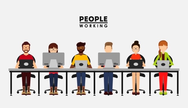Piezoelectric ceramic working people
