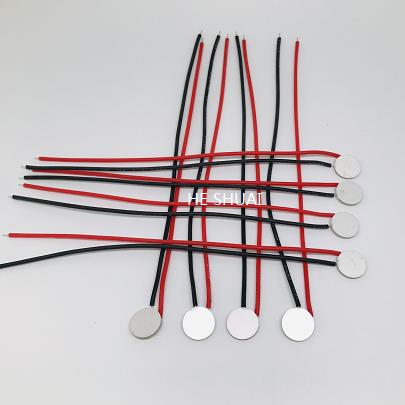 piezoelectric flow meter - piezo disc with wire