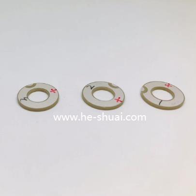 piezo ceramic ring with wrapped electrode